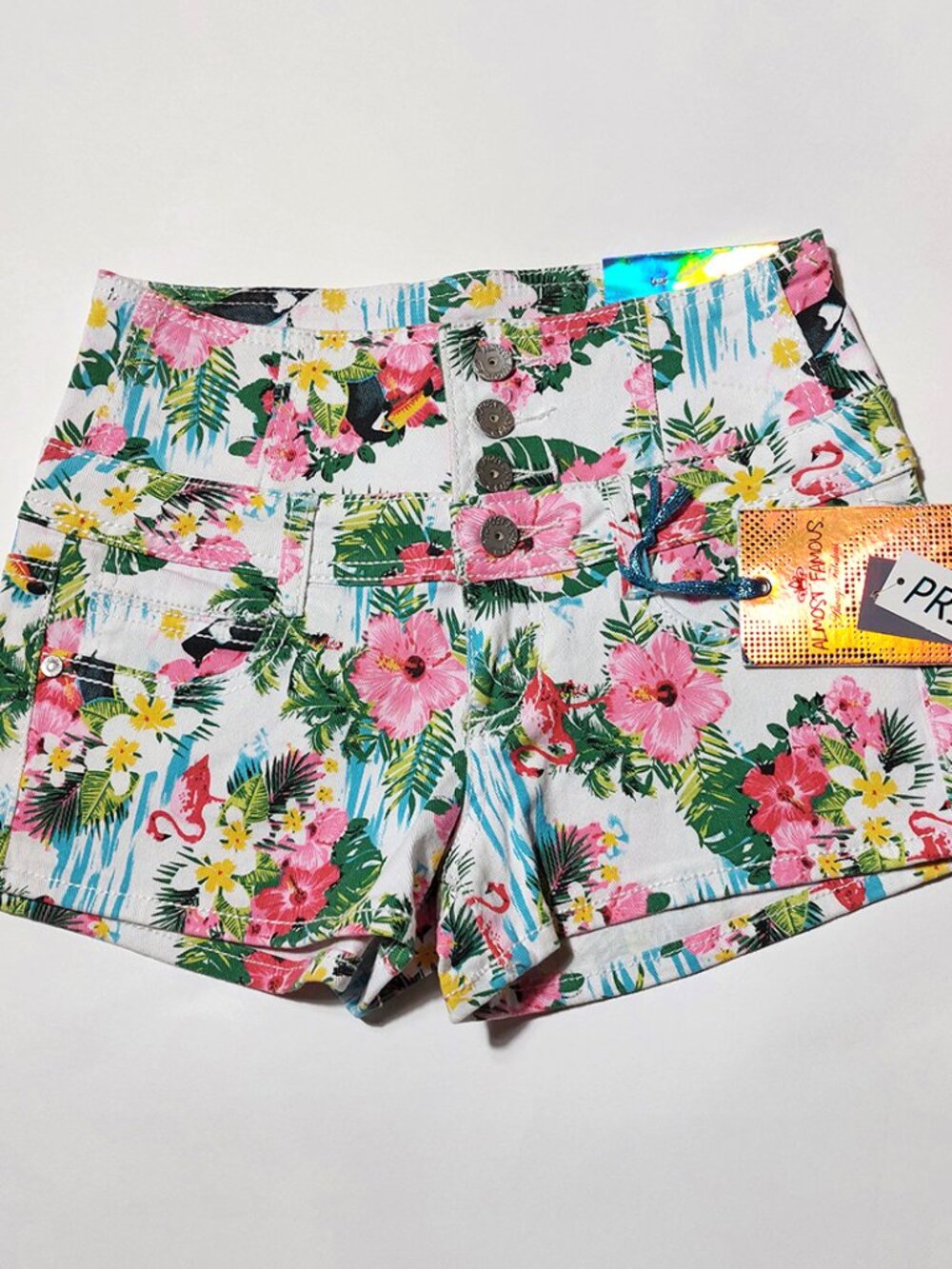 NWT Tropical Printed High Waisted Shorts